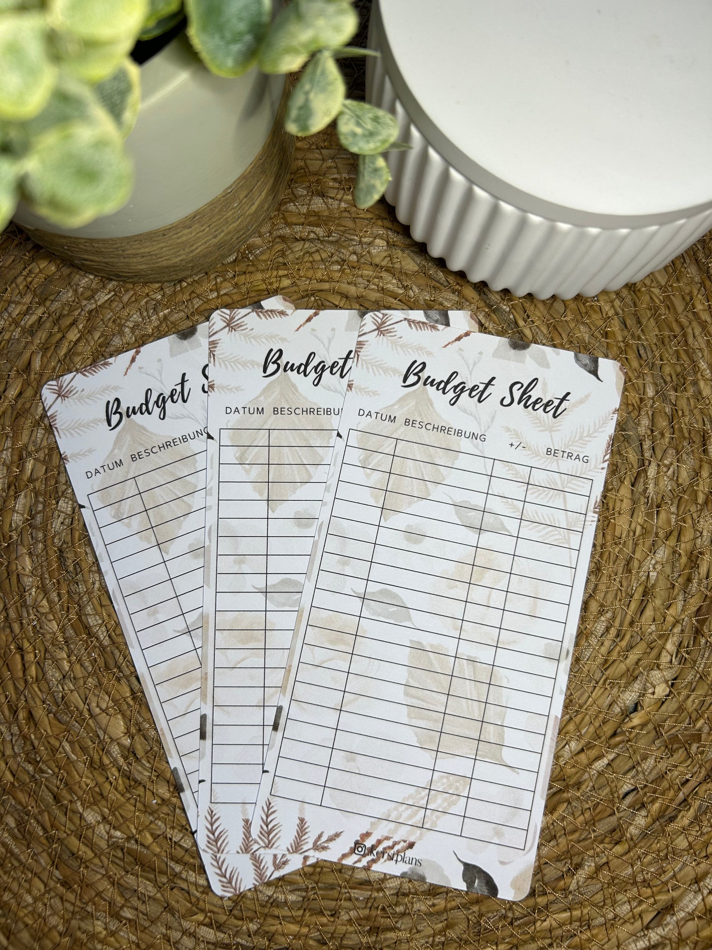 Budget Sheet A6 für Budget Binder – Design 42
