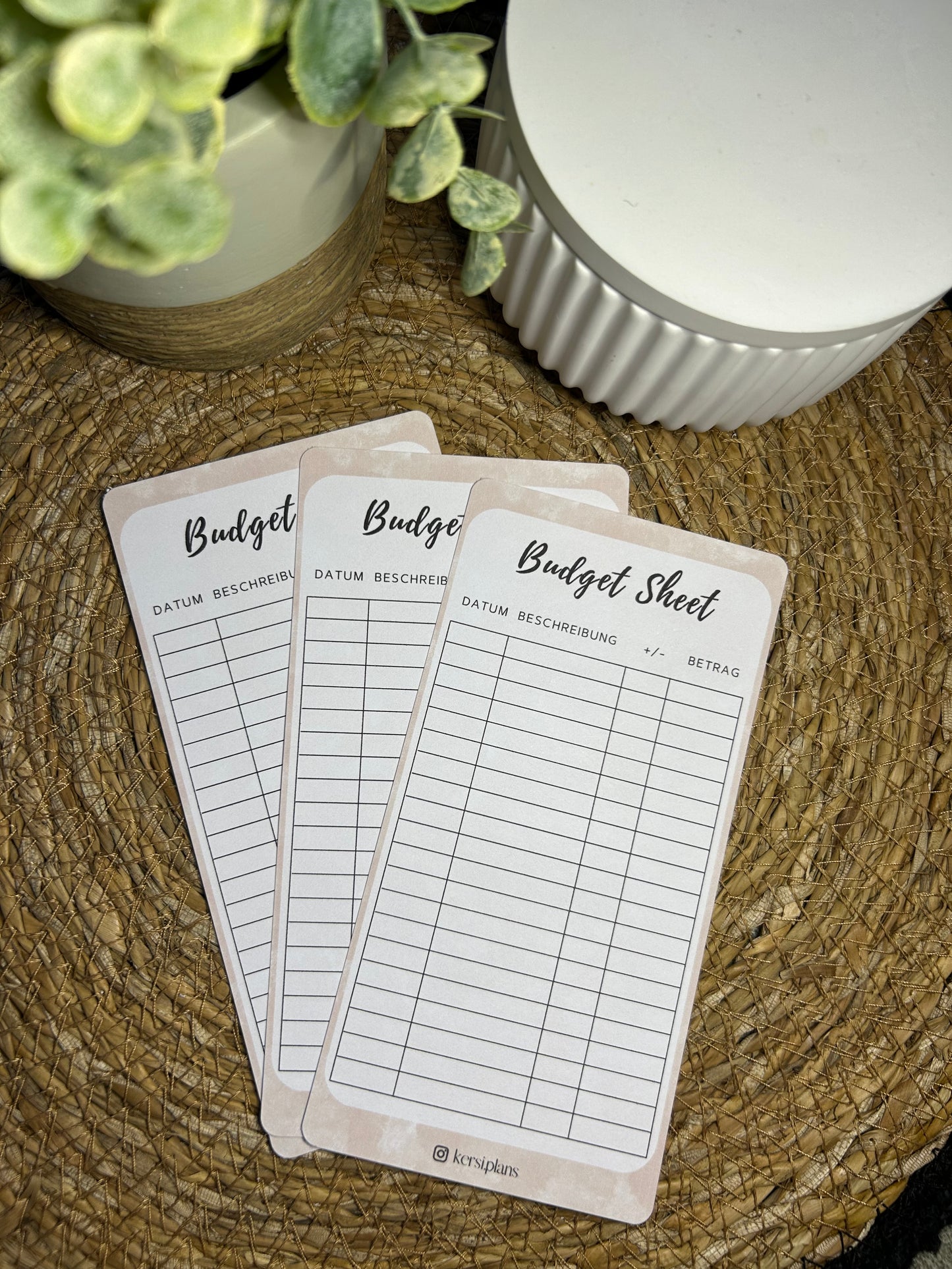 Budget Sheet A6 für Budget Binder – Design 14