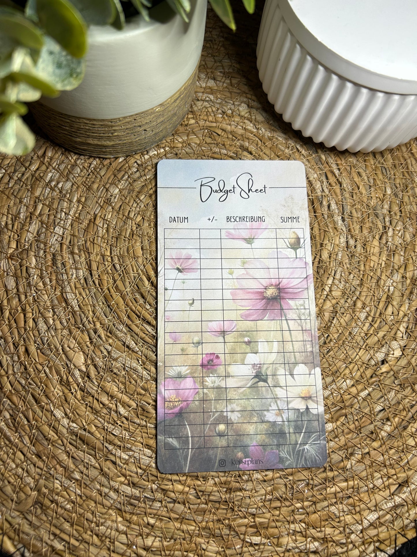 Budget Sheet A6 für Budget Binder – Design 69