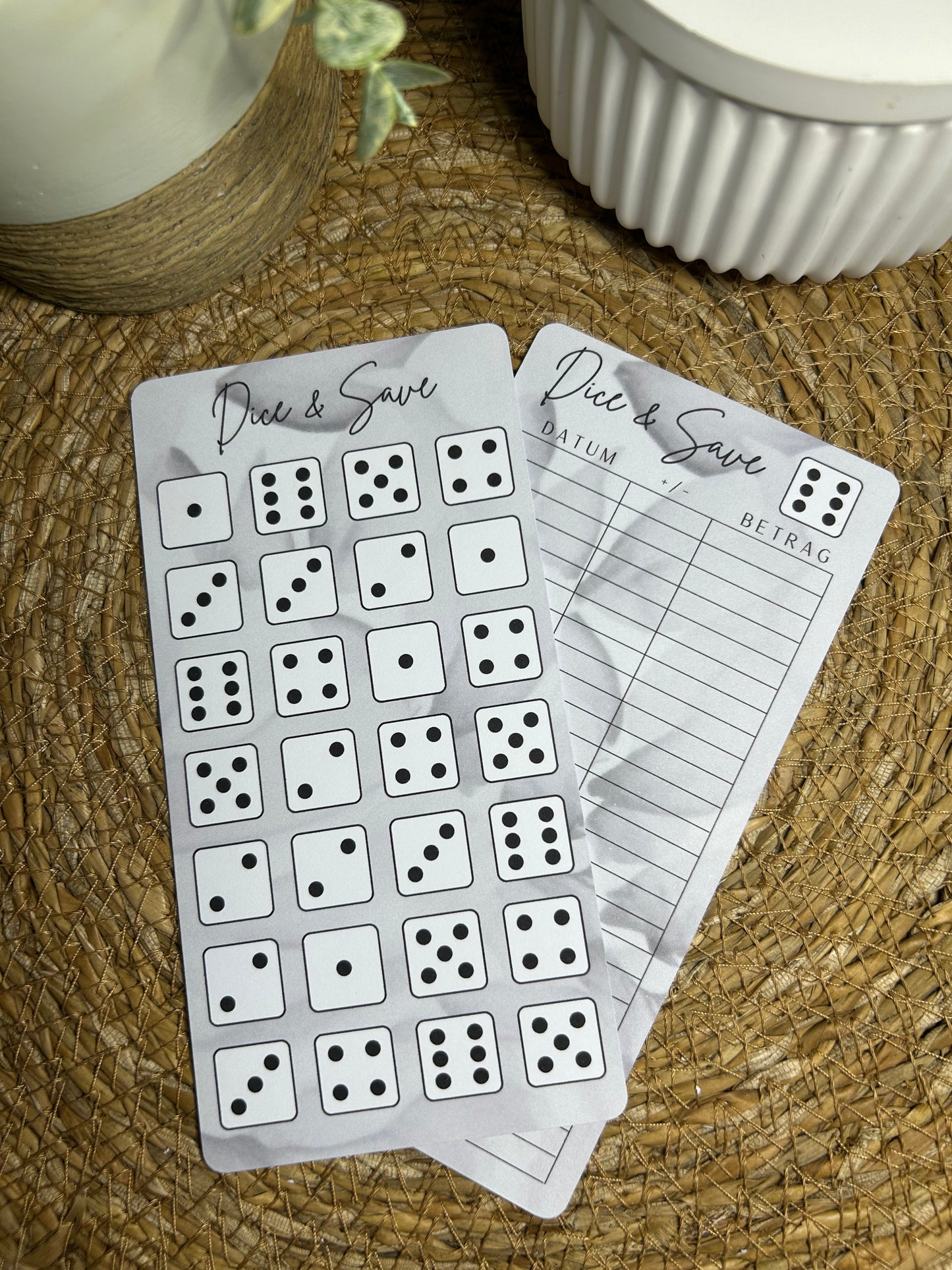 Dice & Save Sparspiel für deinen A6 Binder
