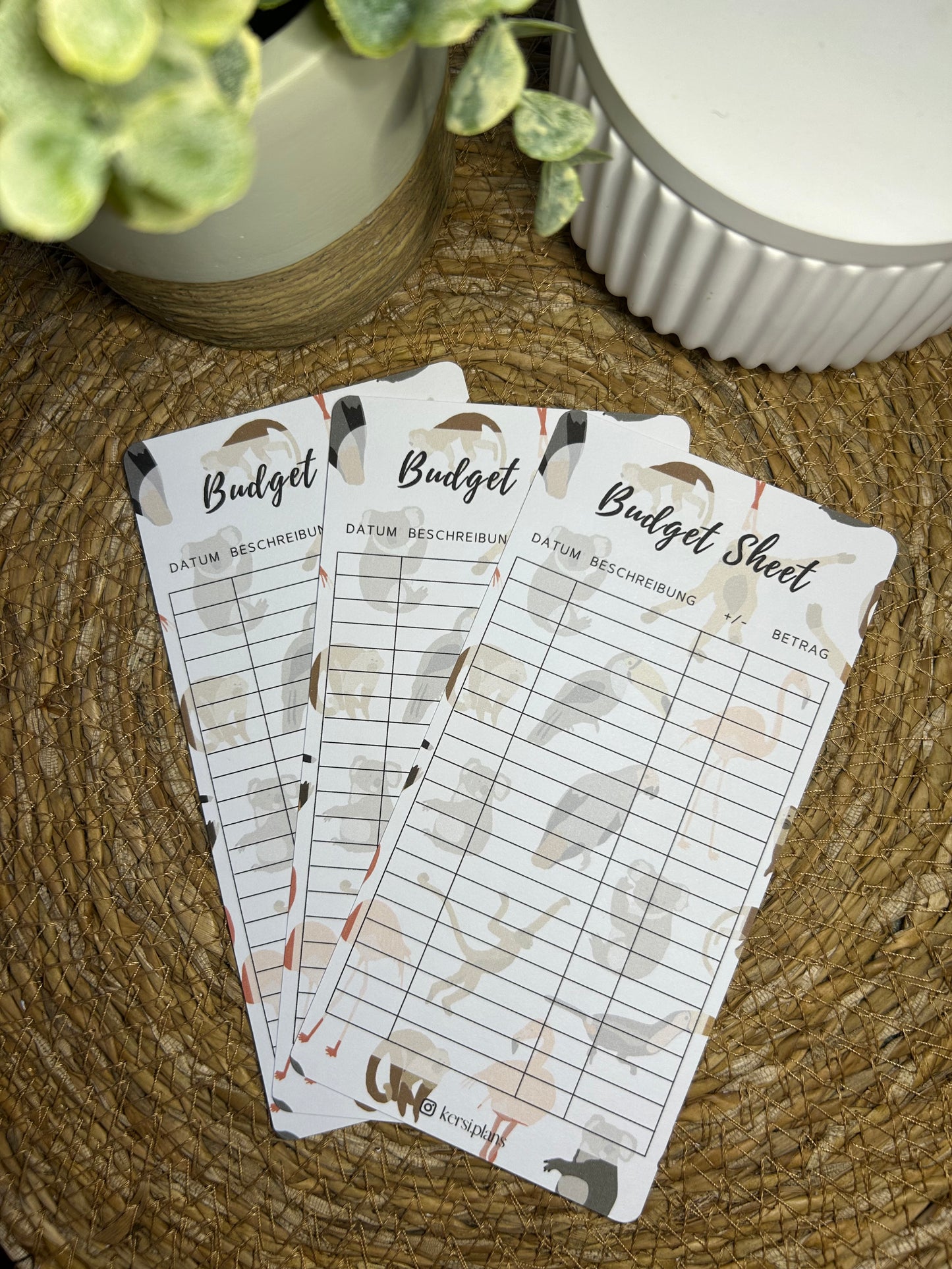 Budget Sheet A6 für Budget Binder – Design 32