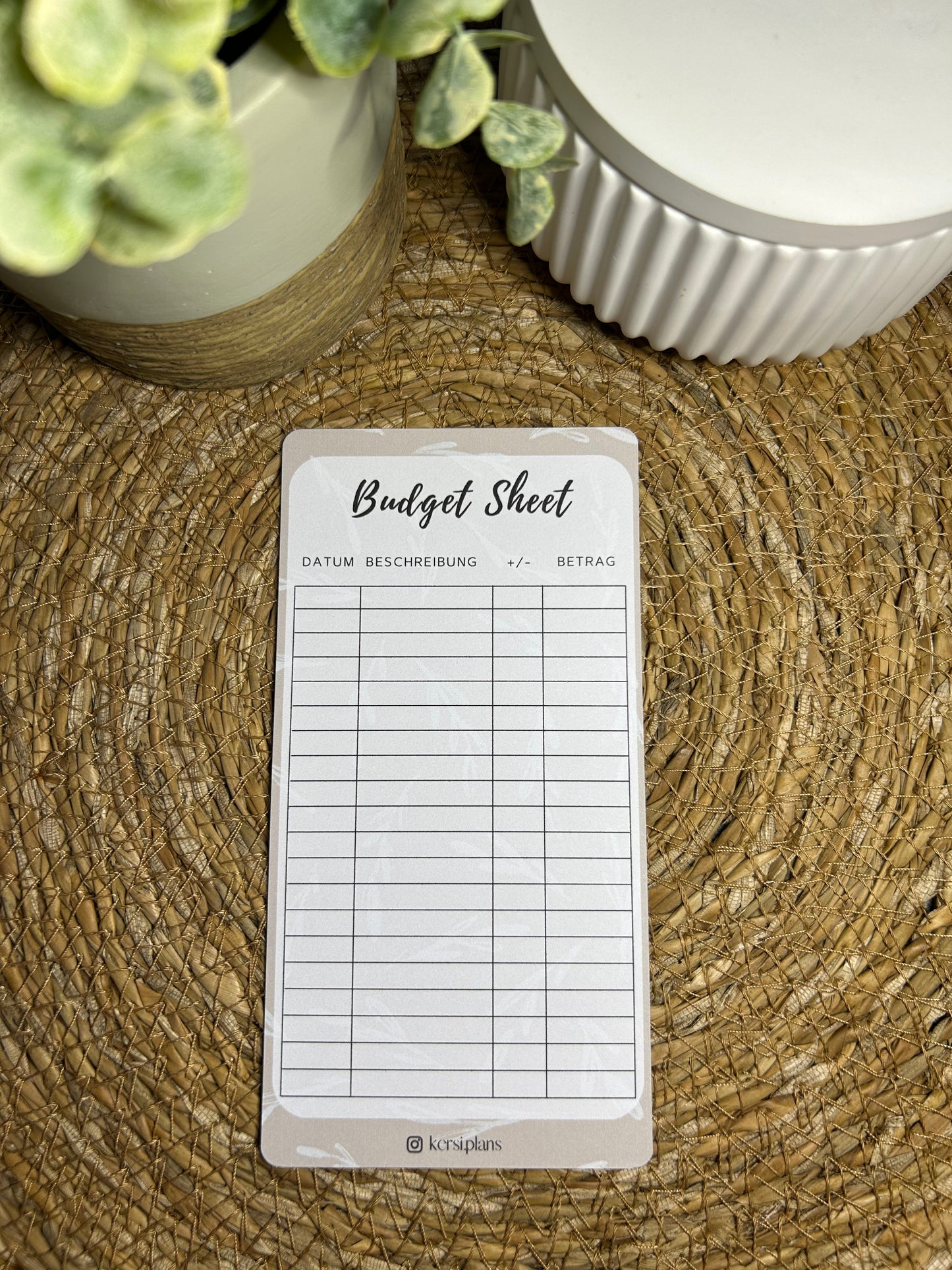 Set A6 für Budget Binder – Design 06 - (10 Dashboards + 10 Budget Sheets + 10 Sinking Fund Tracker)