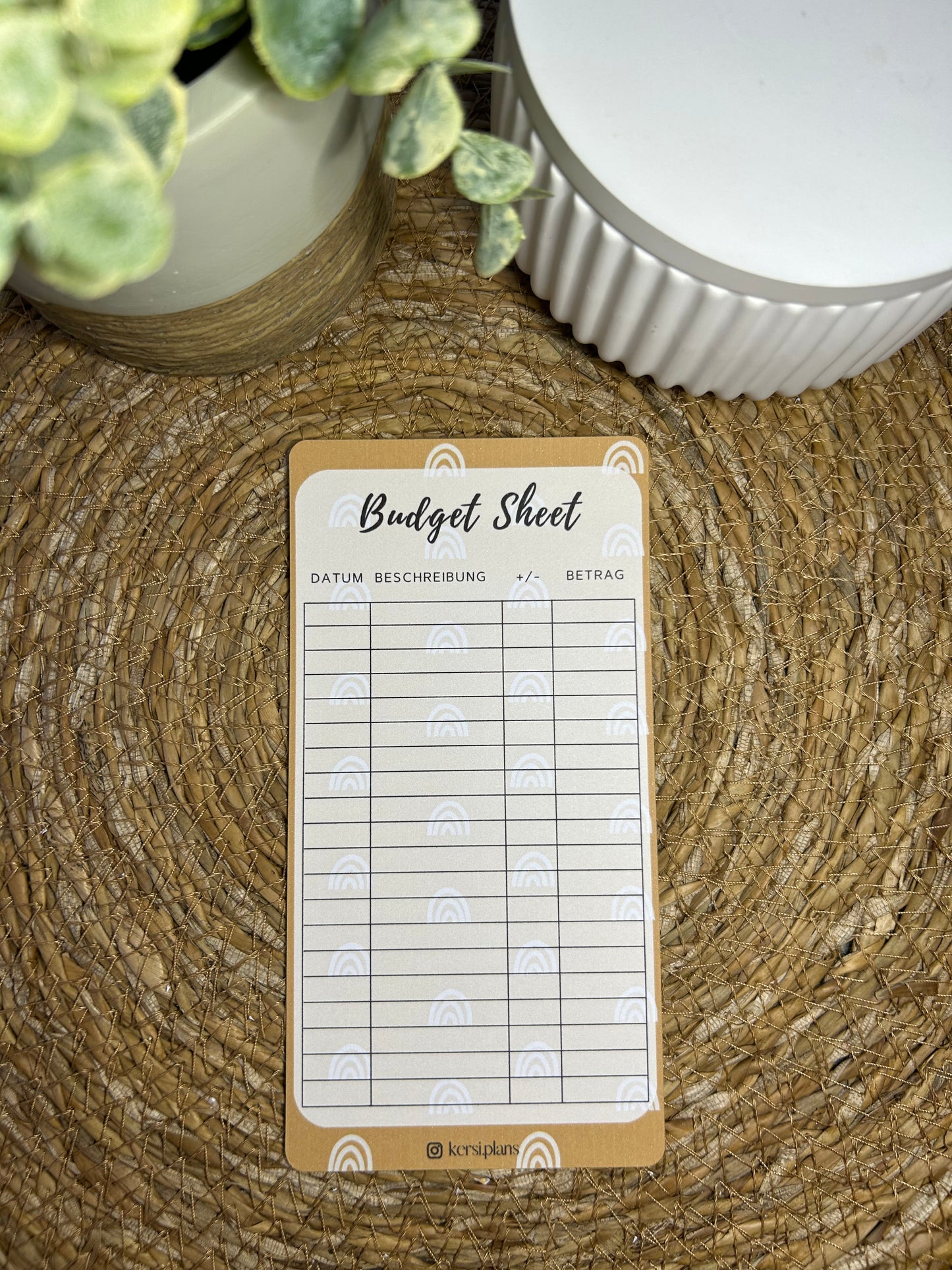 Budget Sheet A6 für Budget Binder – Design 49