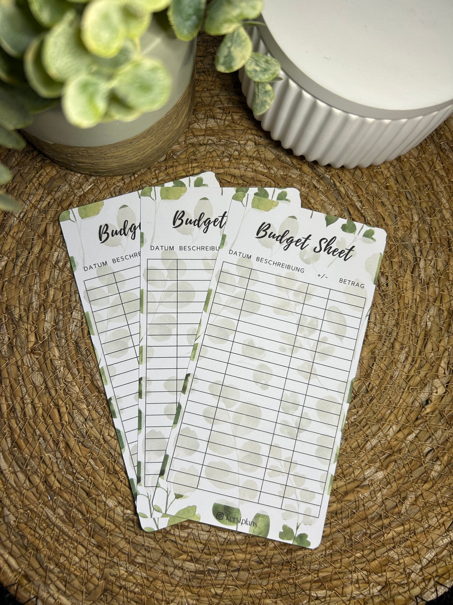 Budget Sheet A6 für Budget Binder – Design 30