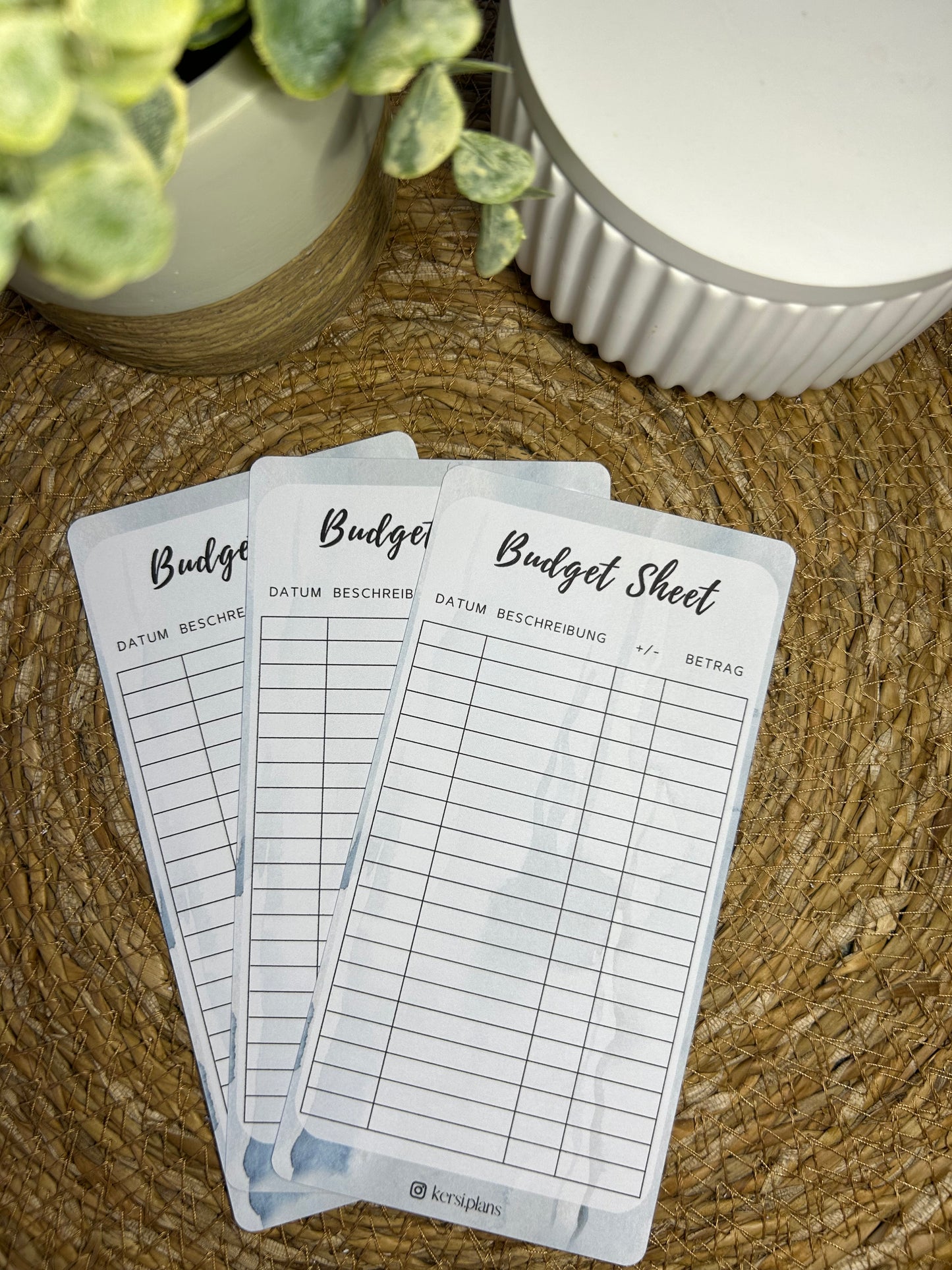 Budget Sheet A6 für Budget Binder – Design 52