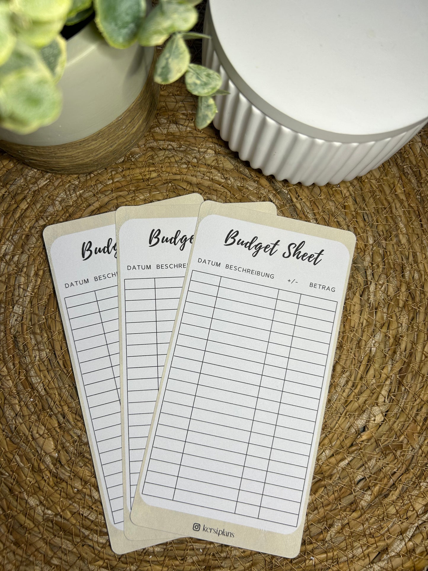 Budget Sheet A6 für Budget Binder – Design 39