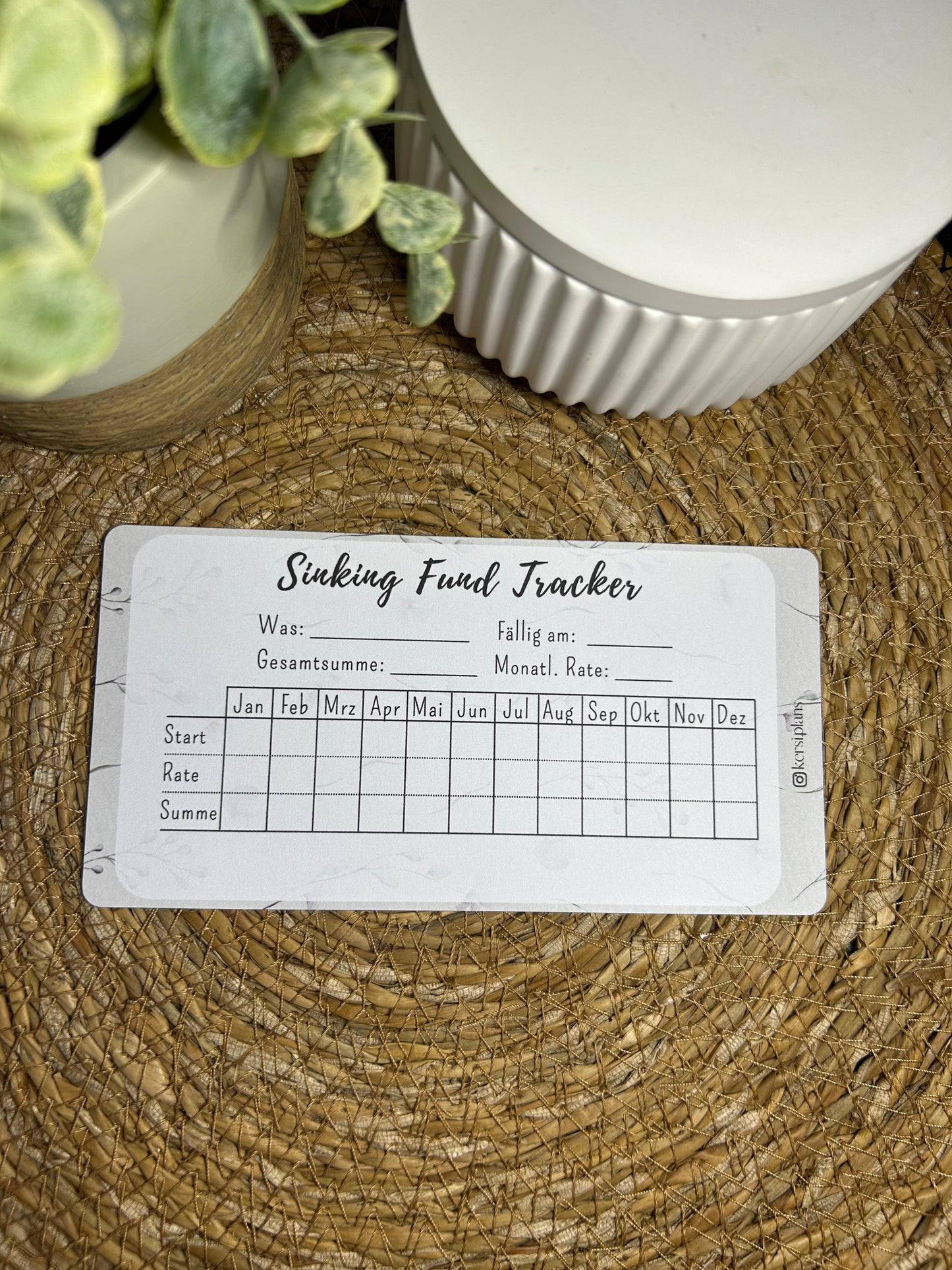 Set A6 für Budget Binder – Design 01 - (10 Dashboards + 10 Budget Sheets + 10 Sinking Fund Tracker)
