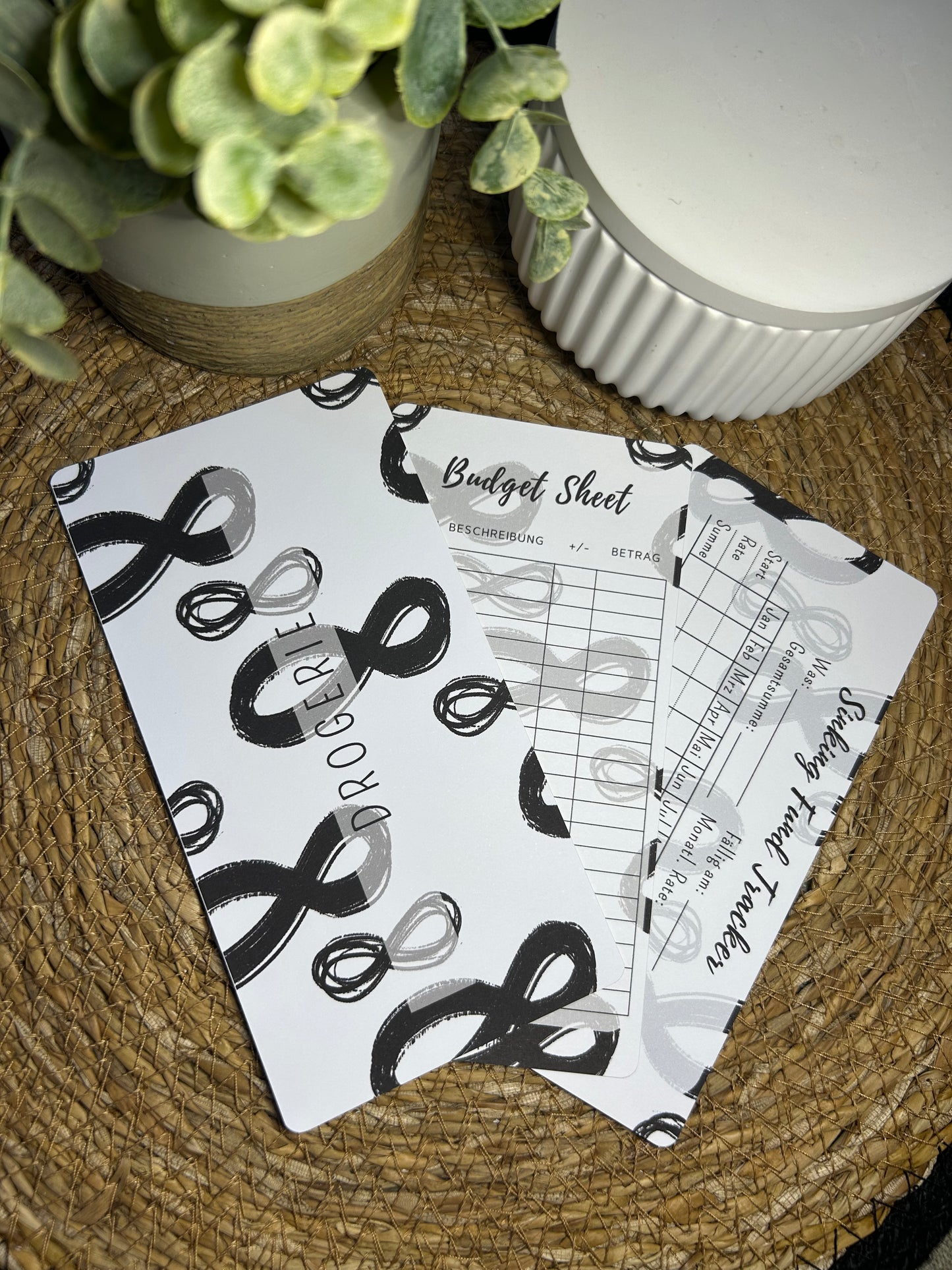 Set A6 für Budget Binder – Design 21 - (10 Dashboards + 10 Budget Sheets + 10 Sinking Fund Tracker)