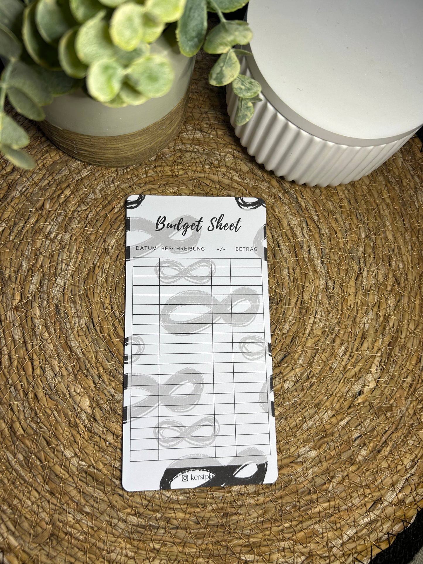 Budget Sheet A6 für Budget Binder – Design 21