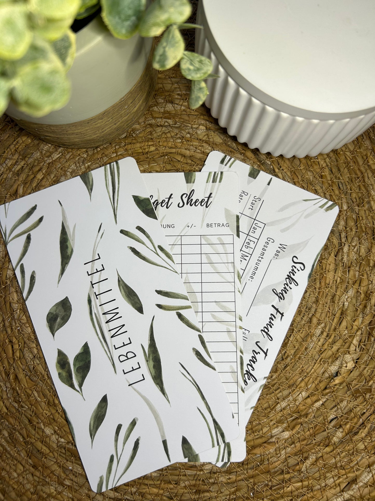 Set A6 für Budget Binder – Design 56 - (10 Dashboards + 10 Budget Sheets + 10 Sinking Fund Tracker)