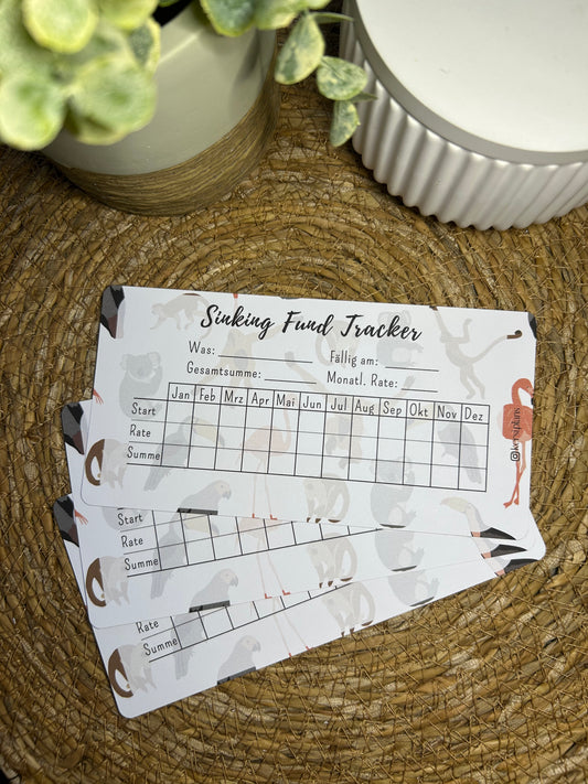 Sinking Fund Tracker A6 für Budget Binder – Design 32