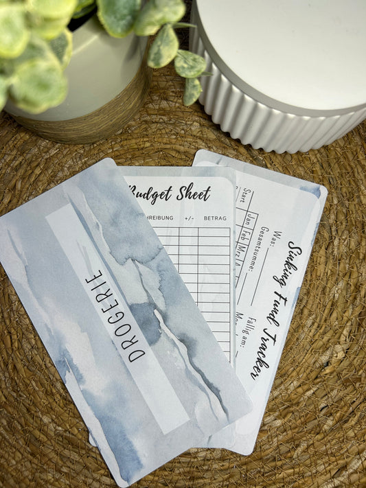 Set A6 für Budget Binder – Design 52 - (10 Dashboards + 10 Budget Sheets + 10 Sinking Fund Tracker)