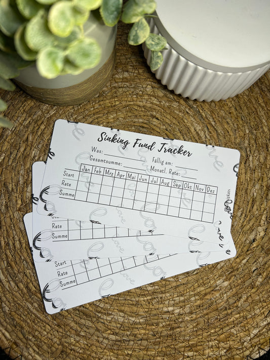 Sinking Fund Tracker A6 für Budget Binder – Design 23