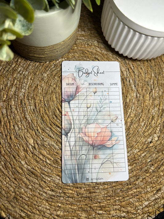 Budget Sheet A6 für Budget Binder – Design 67