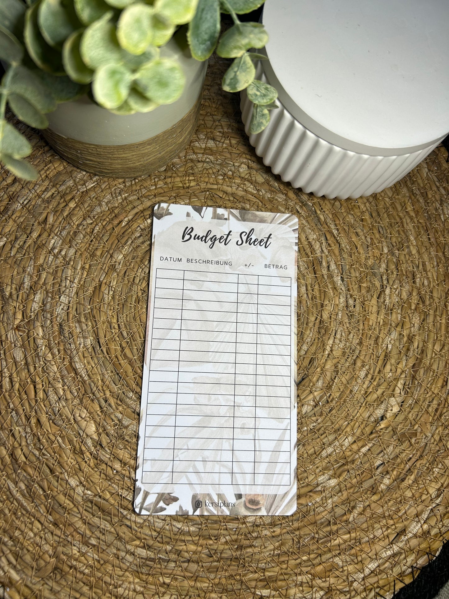 Set A6 für Budget Binder – Design 19 - (10 Dashboards + 10 Budget Sheets + 10 Sinking Fund Tracker)