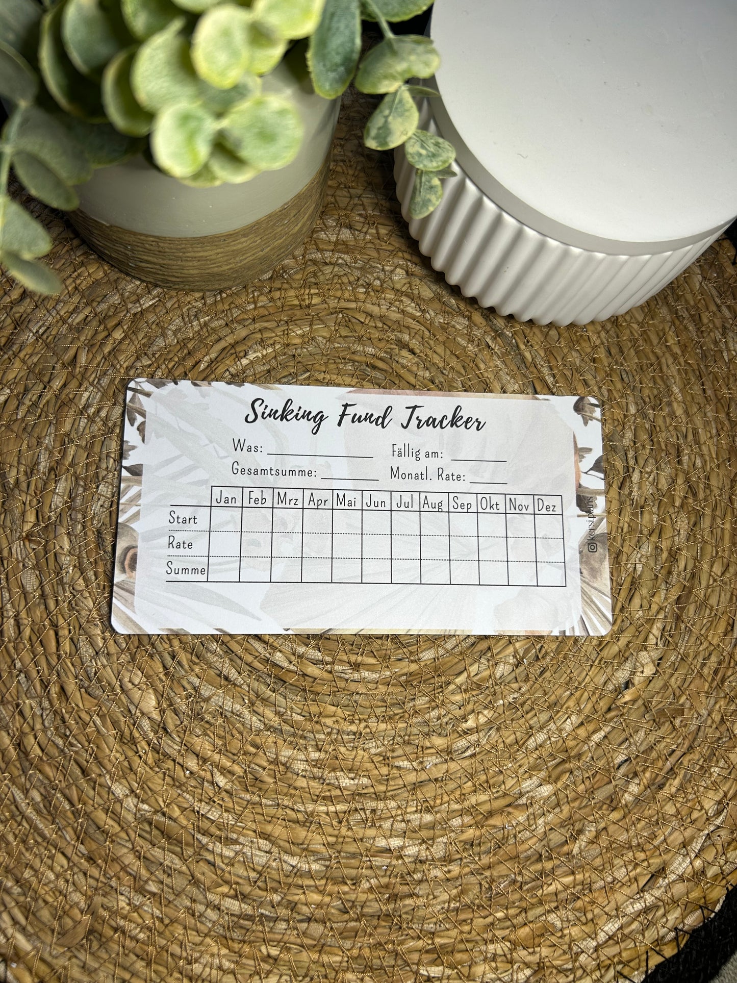 Set A6 für Budget Binder – Design 19 - (10 Dashboards + 10 Budget Sheets + 10 Sinking Fund Tracker)