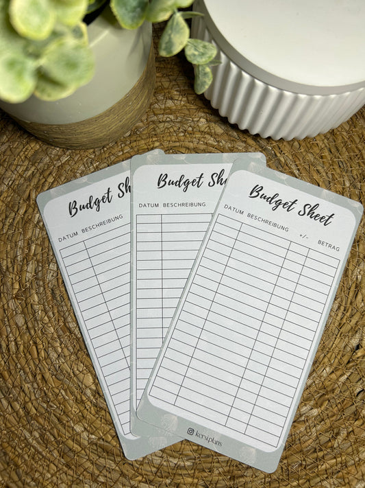 Budget Sheet A6 für Budget Binder – Design 05