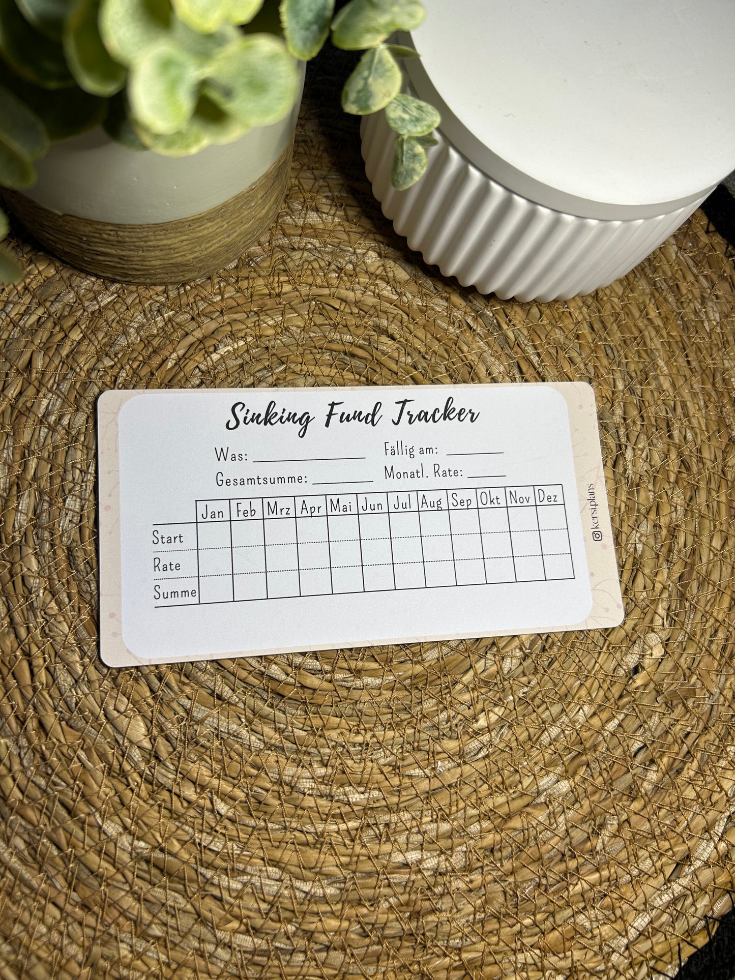 Set A6 für Budget Binder – Design 10 - (10 Dashboards + 10 Budget Sheets + 10 Sinking Fund Tracker)