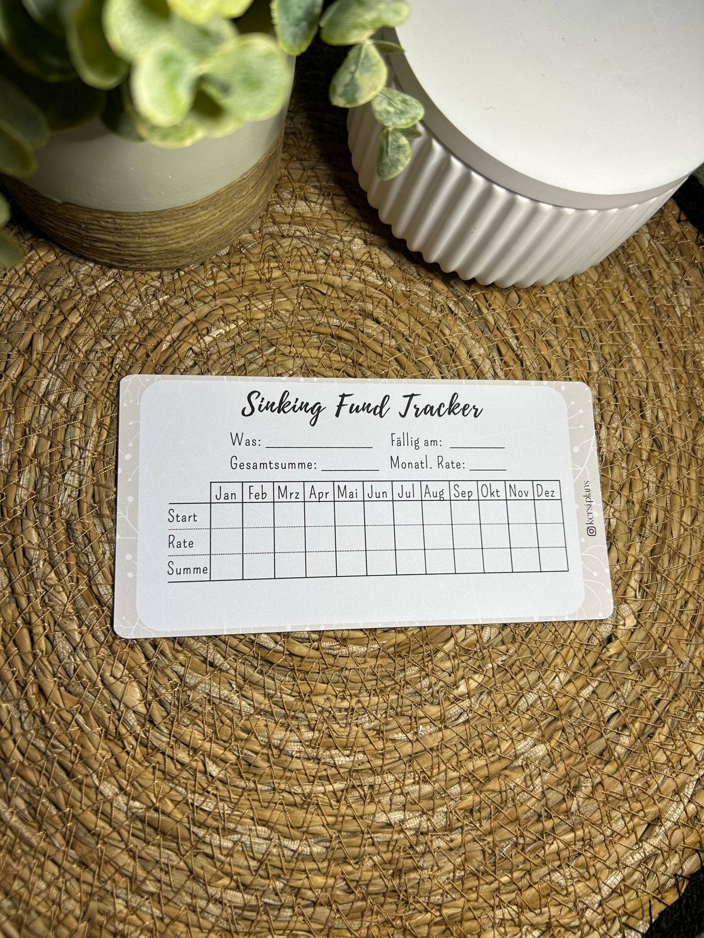 Set A6 für Budget Binder – Design 07 - (10 Dashboards + 10 Budget Sheets + 10 Sinking Fund Tracker)