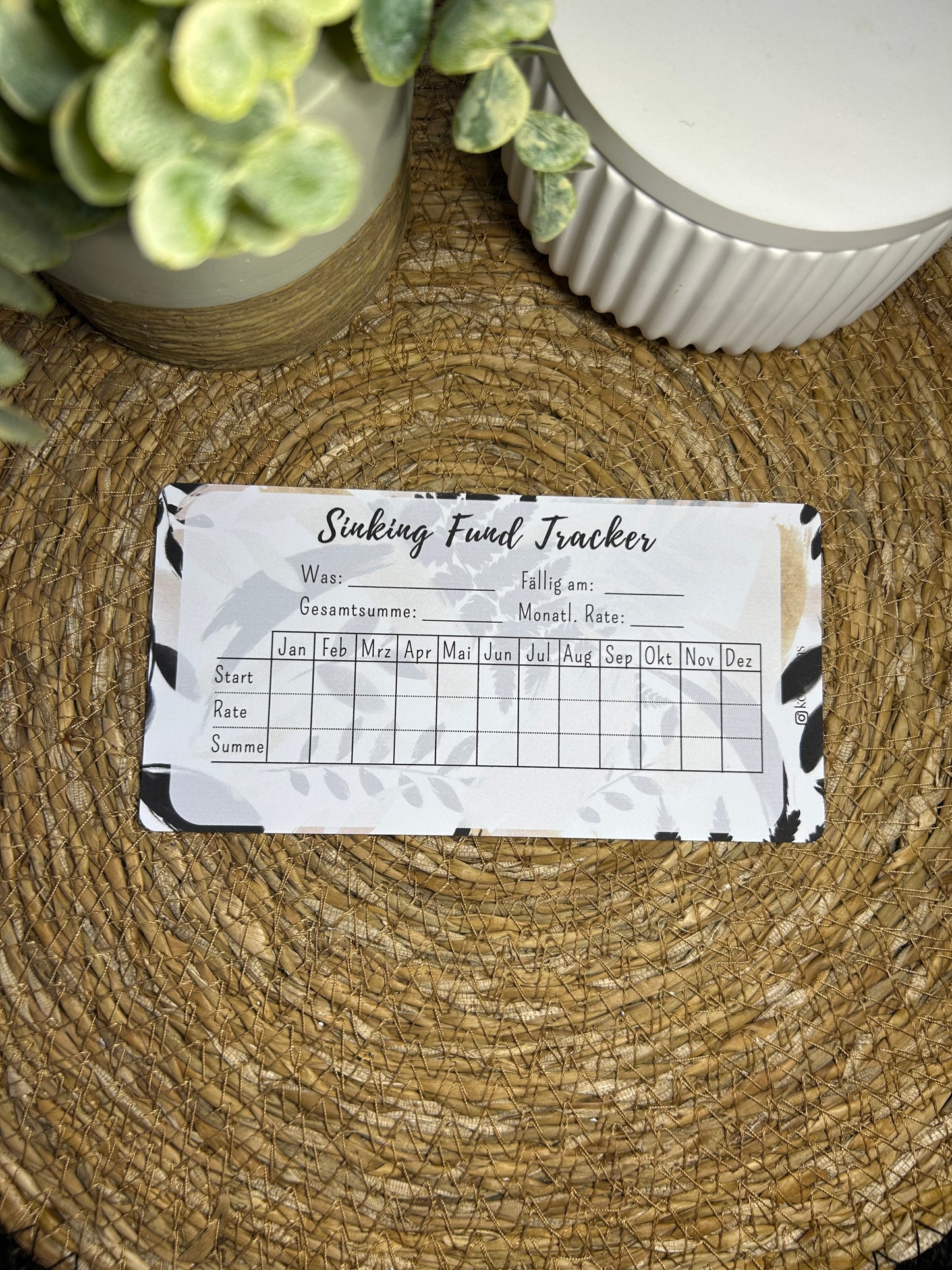 Set A6 für Budget Binder – Design 29 - (10 Dashboards + 10 Budget Sheets + 10 Sinking Fund Tracker)