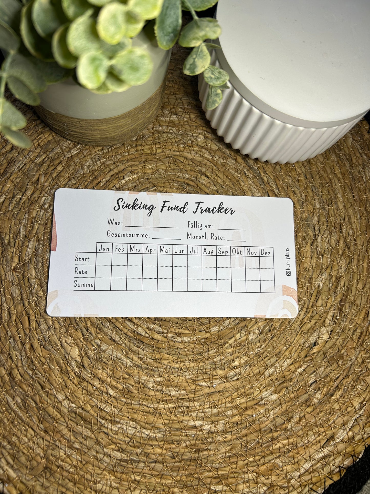 Set A6 für Budget Binder – Design 18 - (10 Dashboards + 10 Budget Sheets + 10 Sinking Fund Tracker)