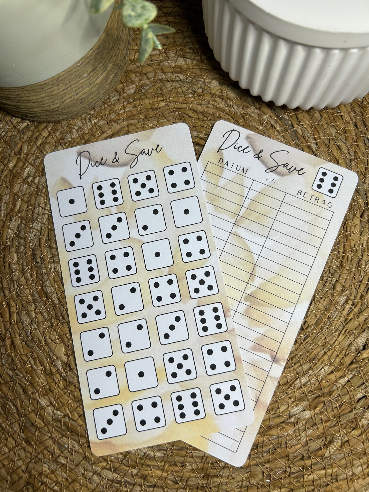 Dice & Save Sparspiel für deinen A6 Binder