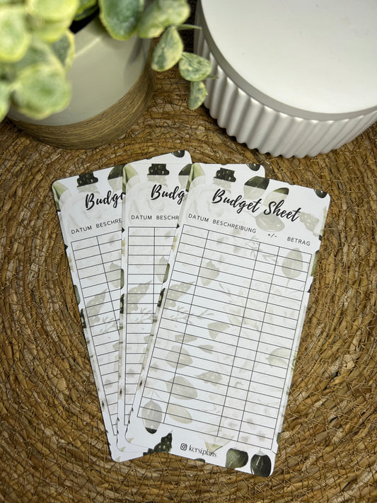 Budget Sheet A6 für Budget Binder – Design 41