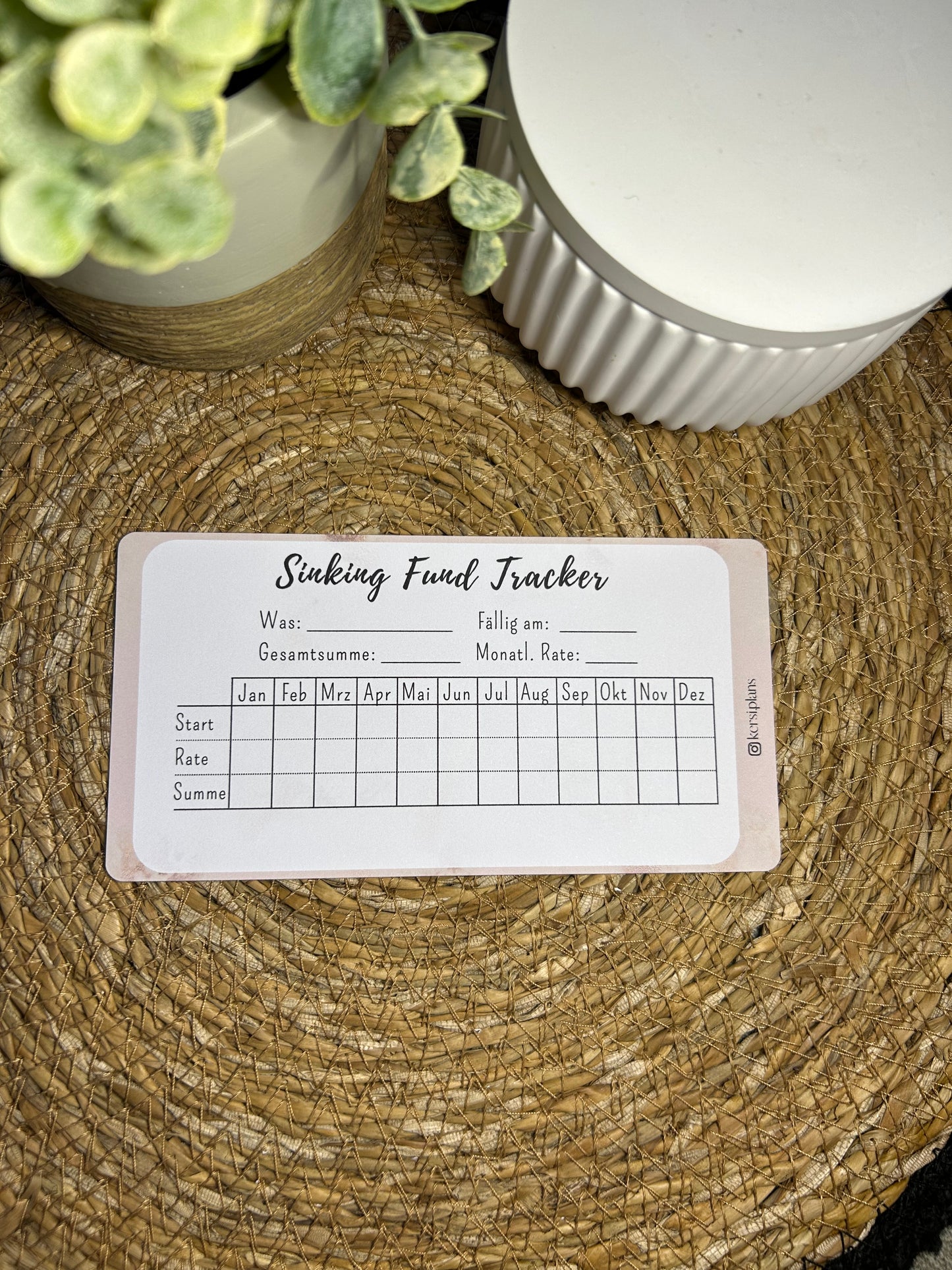 Set A6 für Budget Binder – Design 12 - (10 Dashboards + 10 Budget Sheets + 10 Sinking Fund Tracker)