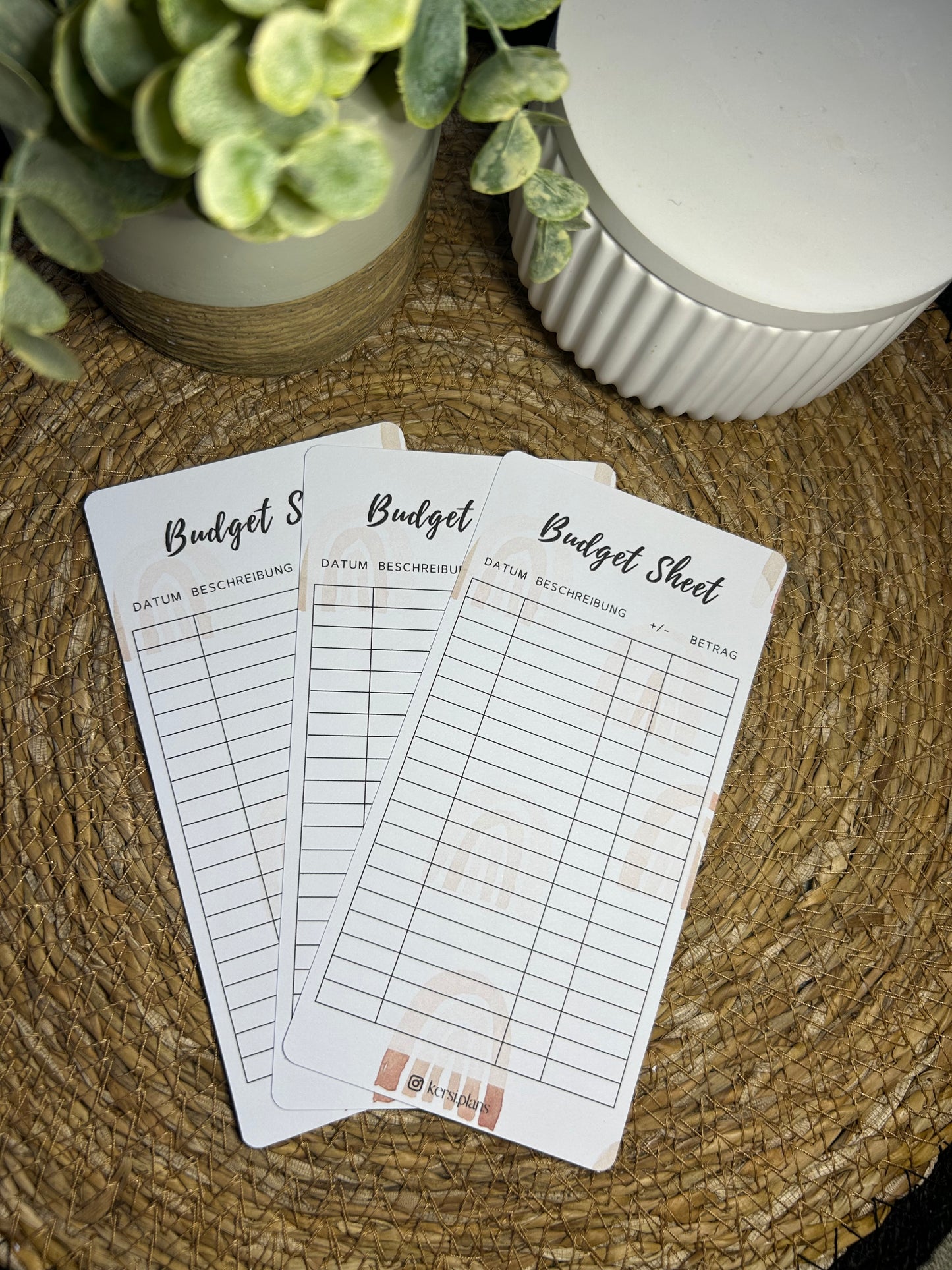 Budget Sheet A6 für Budget Binder – Design 18