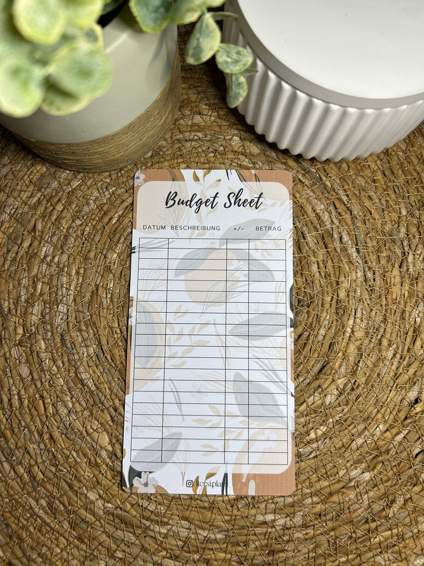 Set A6 für Budget Binder – Design 03 - (10 Dashboards + 10 Budget Sheets + 10 Sinking Fund Tracker)