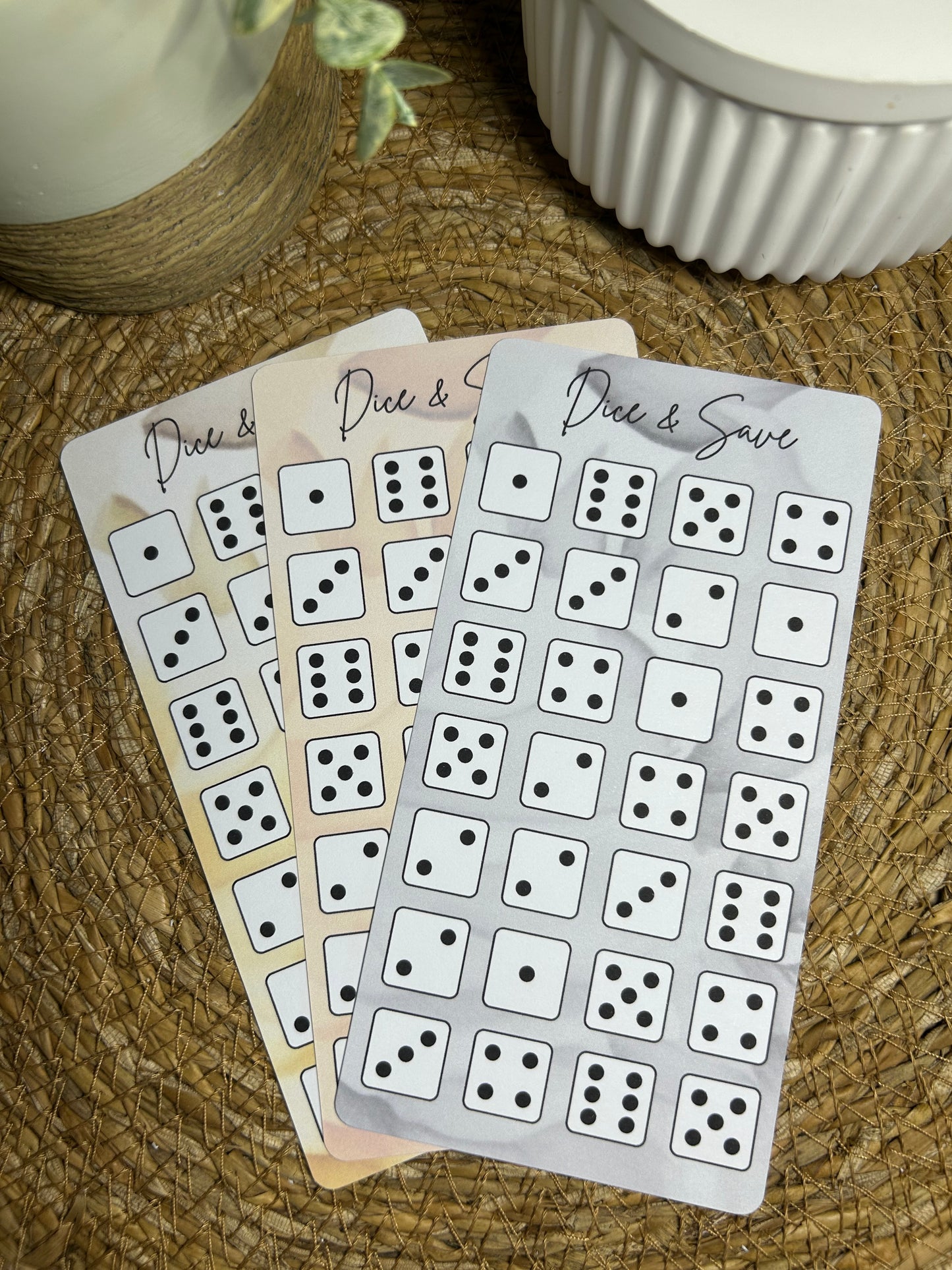 Dice & Save Sparspiel für deinen A6 Binder