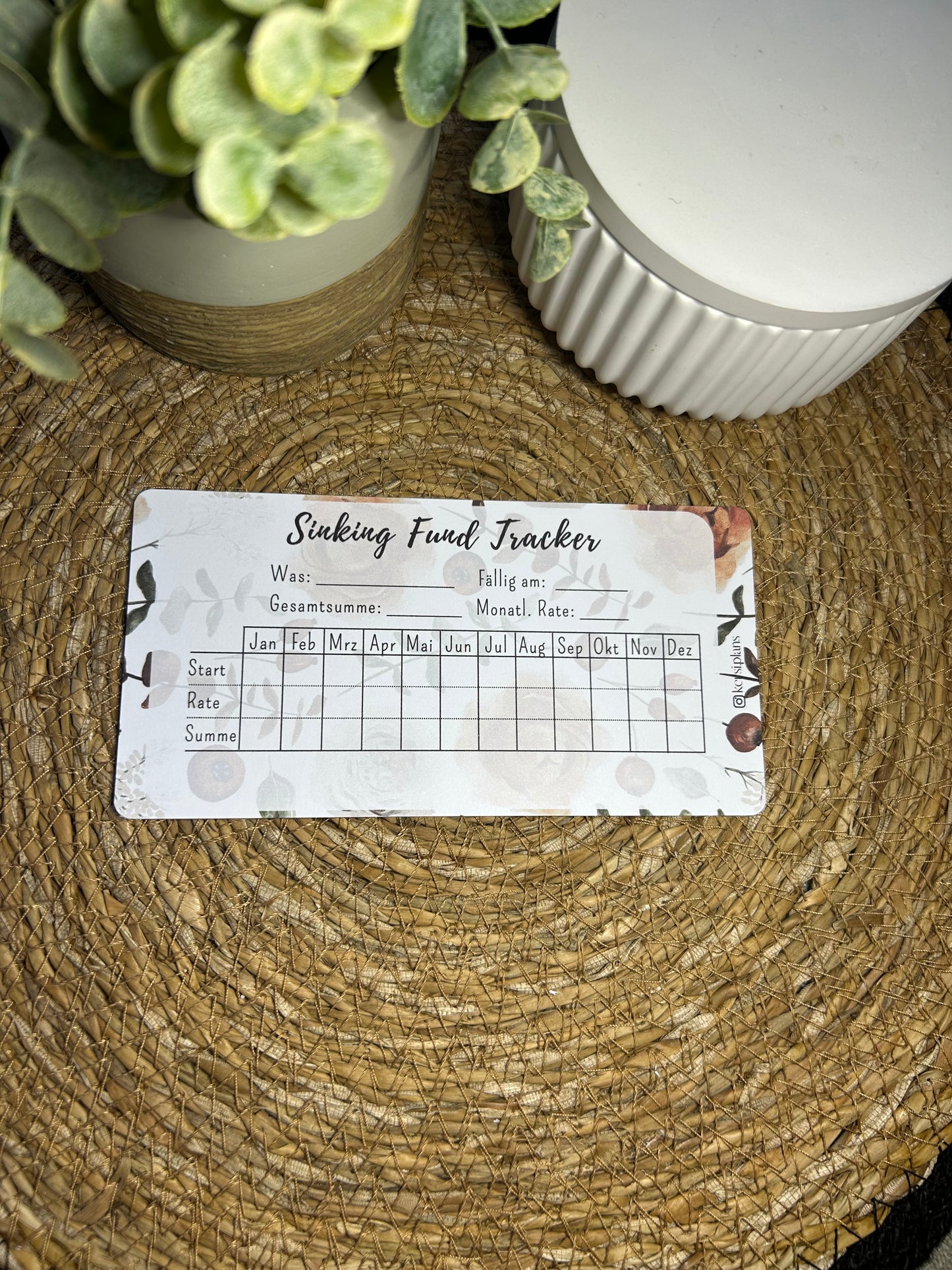 Set A6 für Budget Binder – Design 20 - (10 Dashboards + 10 Budget Sheets + 10 Sinking Fund Tracker)
