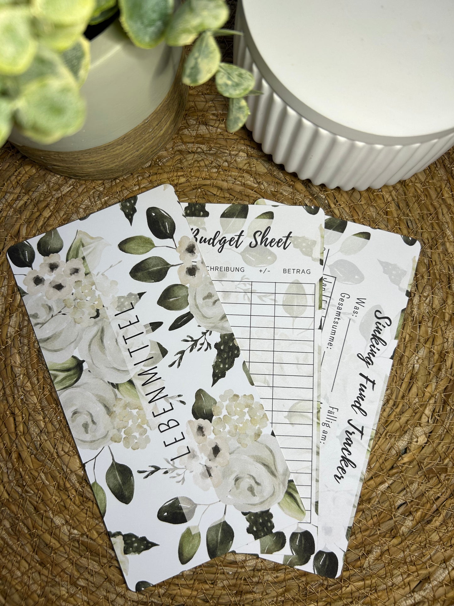 Set A6 für Budget Binder – Design 41 - (10 Dashboards + 10 Budget Sheets + 10 Sinking Fund Tracker)