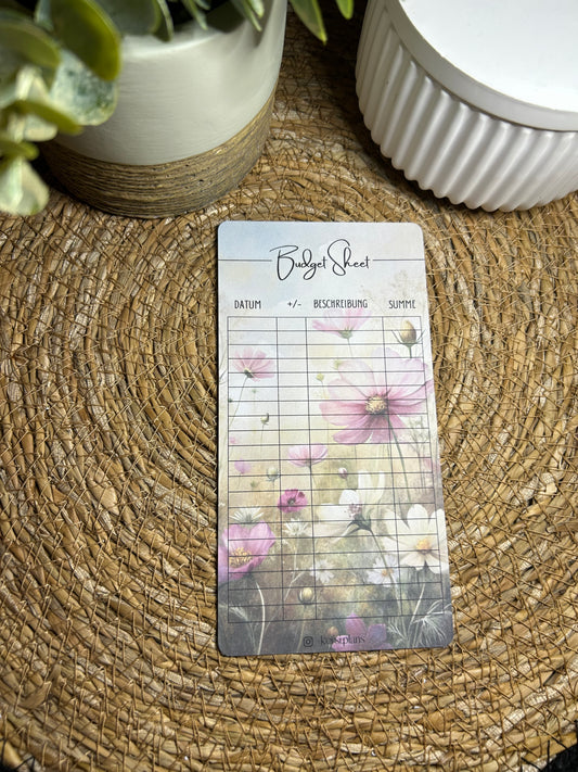 Budget Sheet A6 für Budget Binder – Design 69