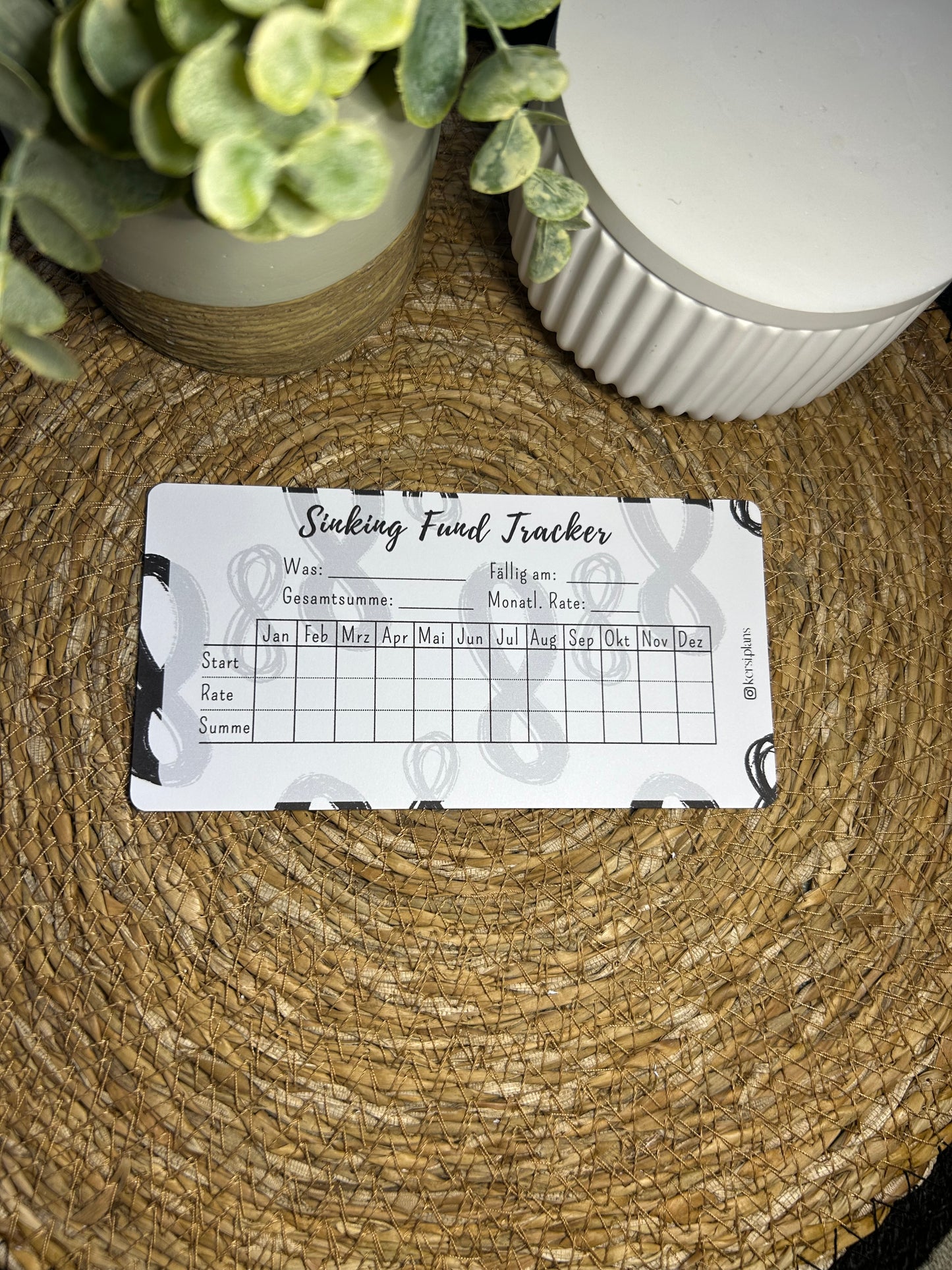 Set A6 für Budget Binder – Design 21 - (10 Dashboards + 10 Budget Sheets + 10 Sinking Fund Tracker)