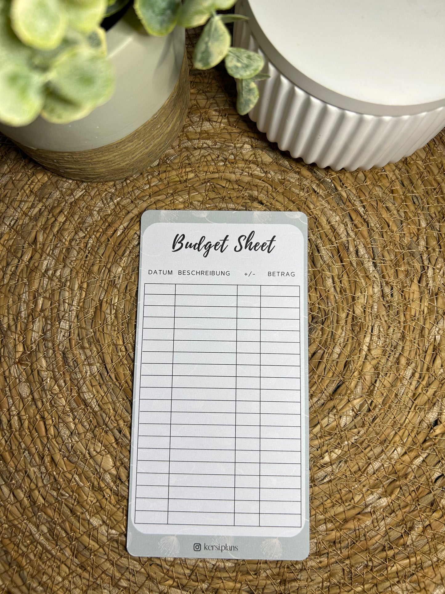 Set A6 für Budget Binder – Design 05 - (10 Dashboards + 10 Budget Sheets + 10 Sinking Fund Tracker)