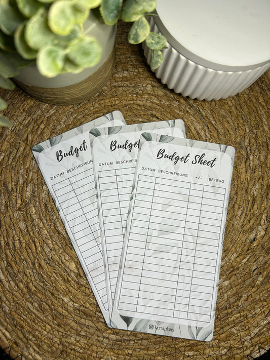 Budget Sheet A6 für Budget Binder – Design 27