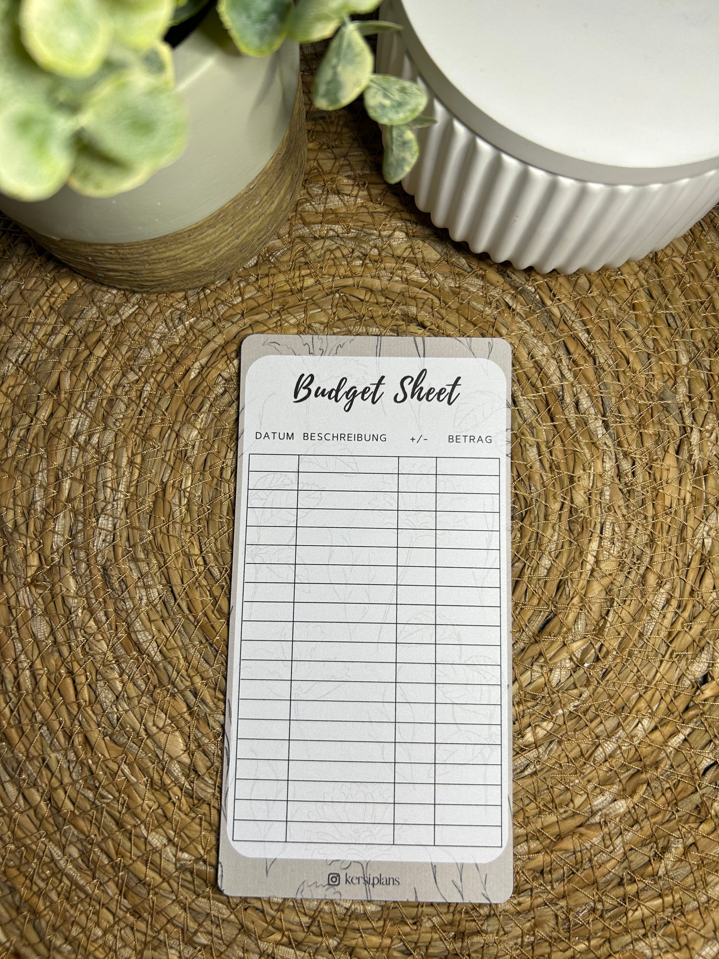 Set A6 für Budget Binder – Design 02 - (10 Dashboards + 10 Budget Sheets + 10 Sinking Fund Tracker)