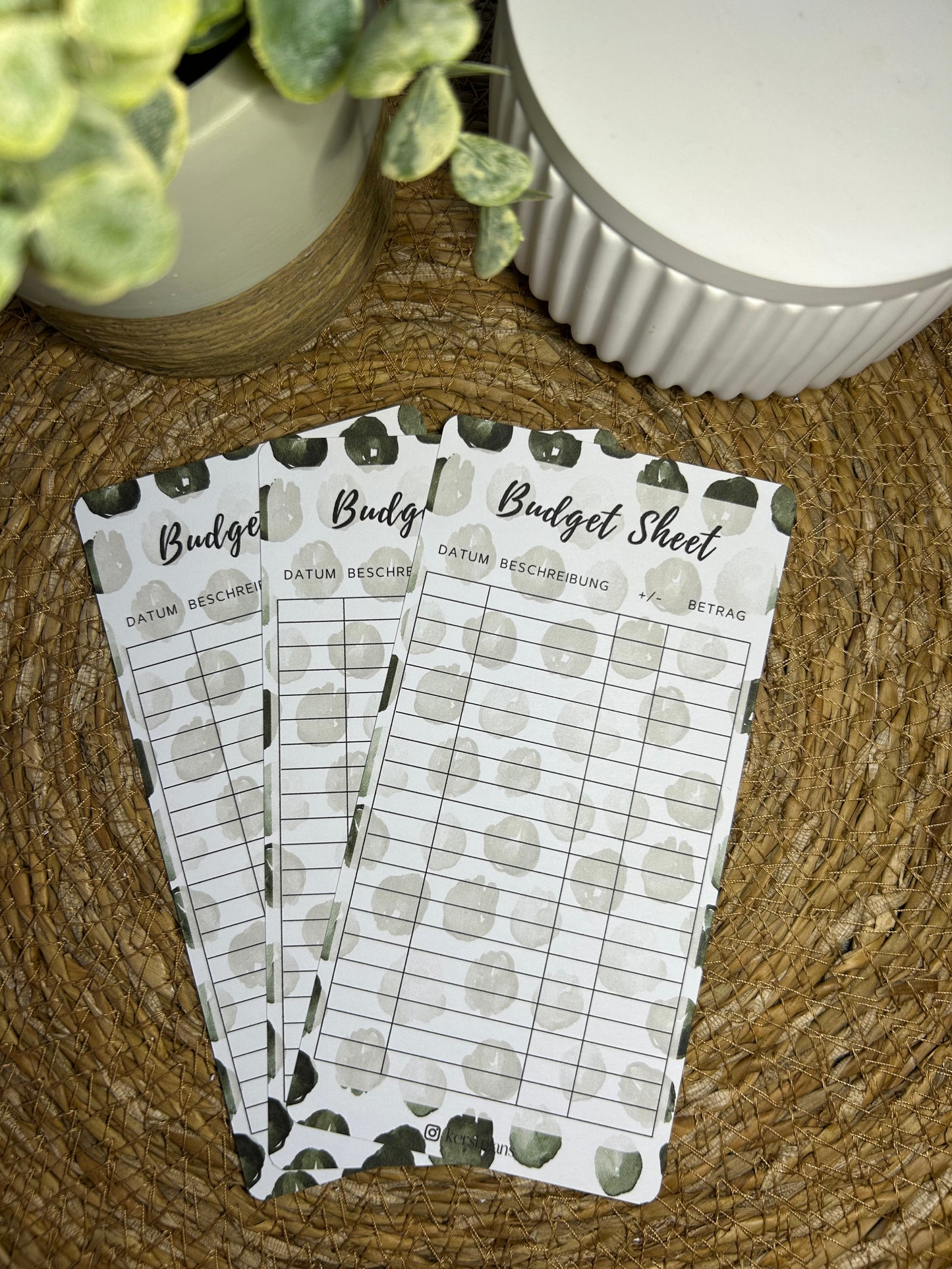 Budget Sheet A6 für Budget Binder – Design 43