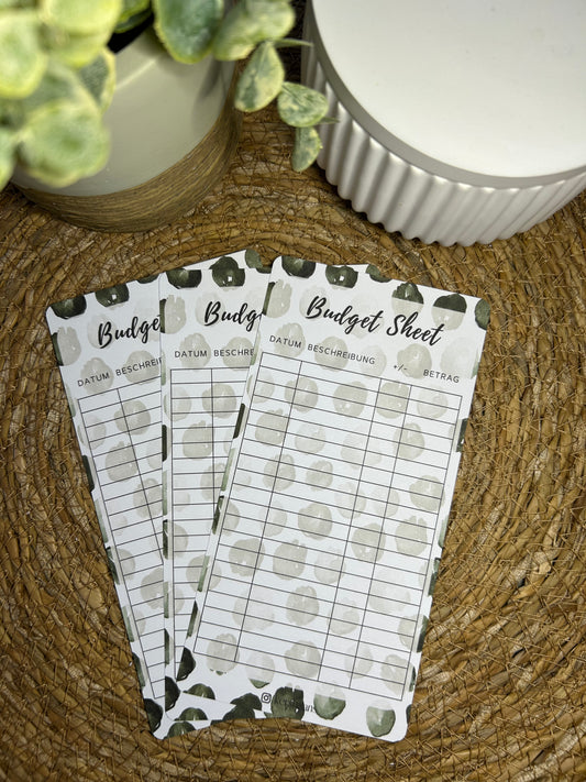 Budget Sheet A6 für Budget Binder – Design 43