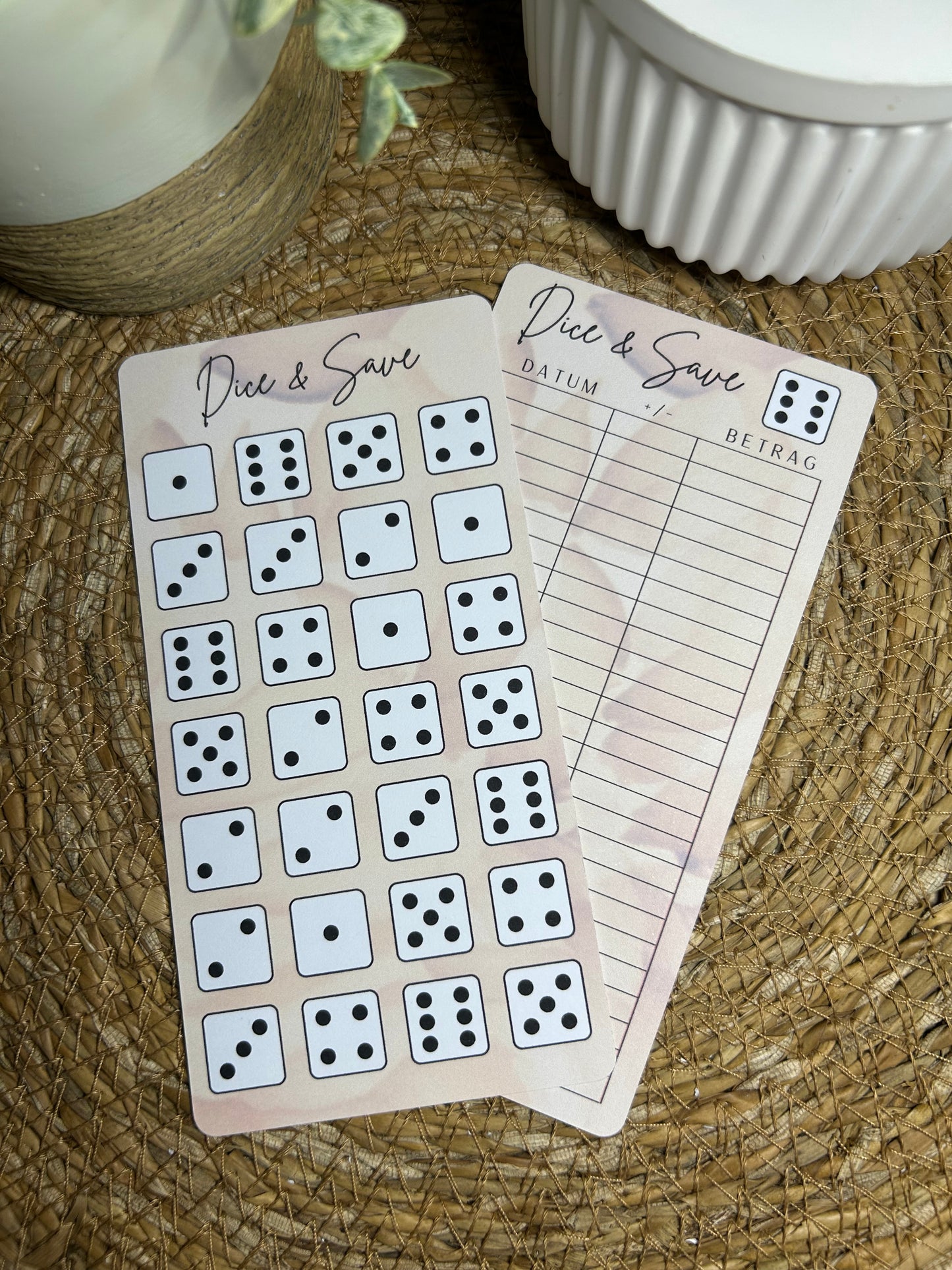 Dice & Save Sparspiel für deinen A6 Binder