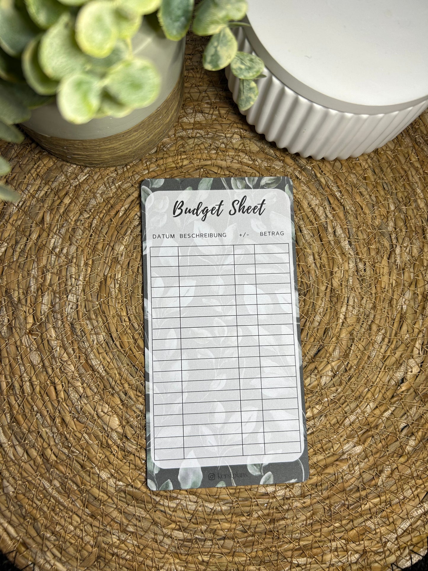 Set A6 für Budget Binder – Design 26 - (10 Dashboards + 10 Budget Sheets + 10 Sinking Fund Tracker)