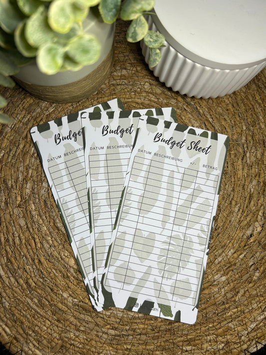 Budget Sheet A6 für Budget Binder – Design 31