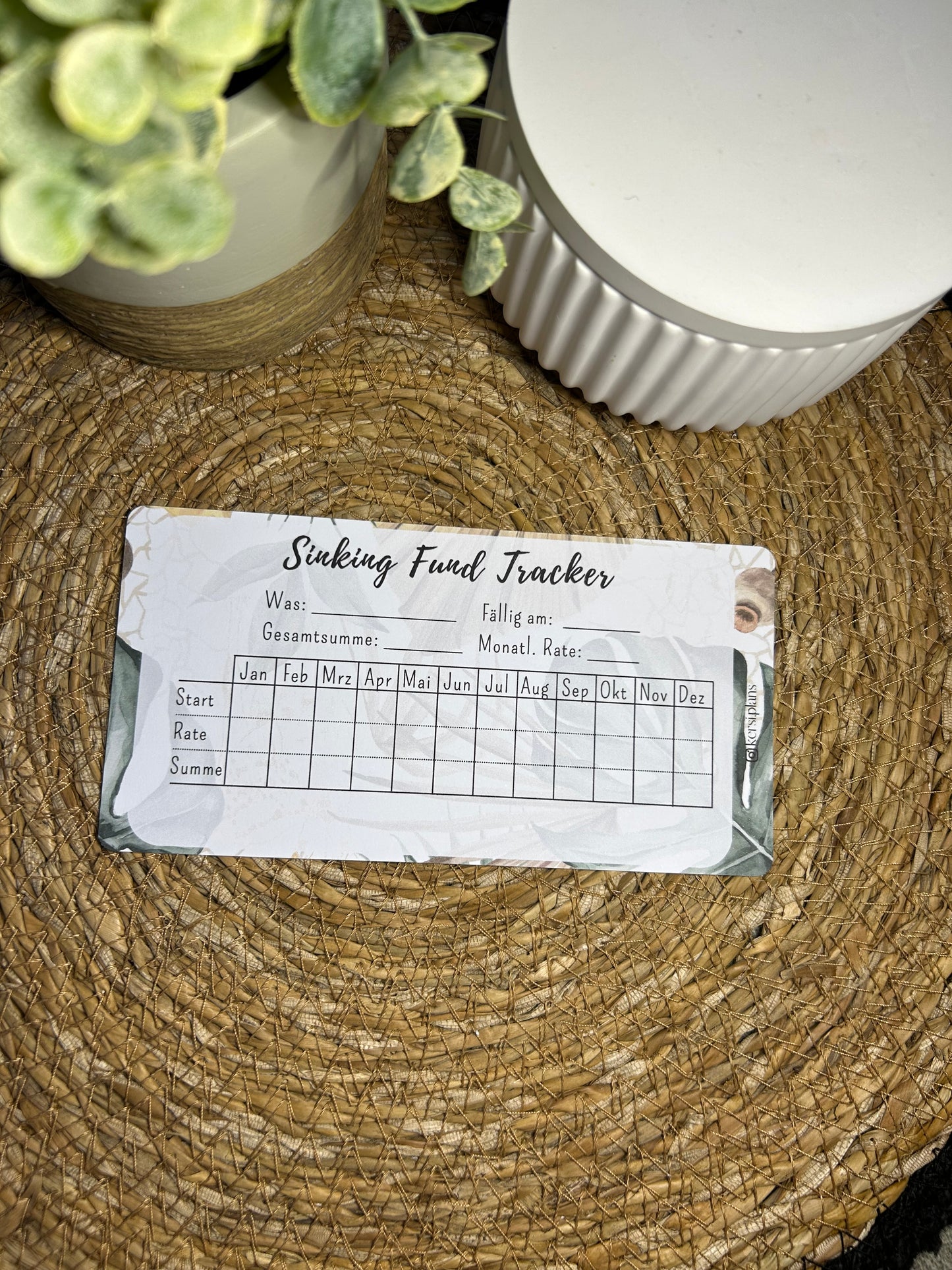 Set A6 für Budget Binder – Design 11 - (10 Dashboards + 10 Budget Sheets + 10 Sinking Fund Tracker)