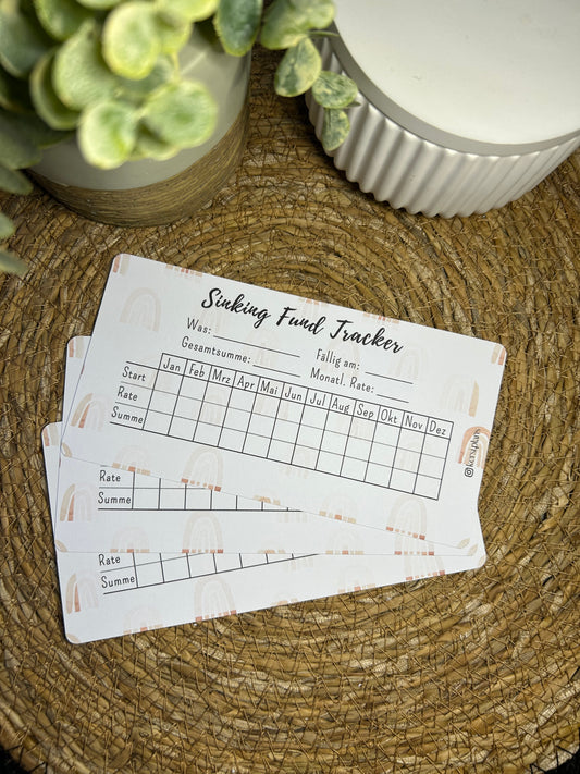 Sinking Fund Tracker A6 für Budget Binder – Design 24
