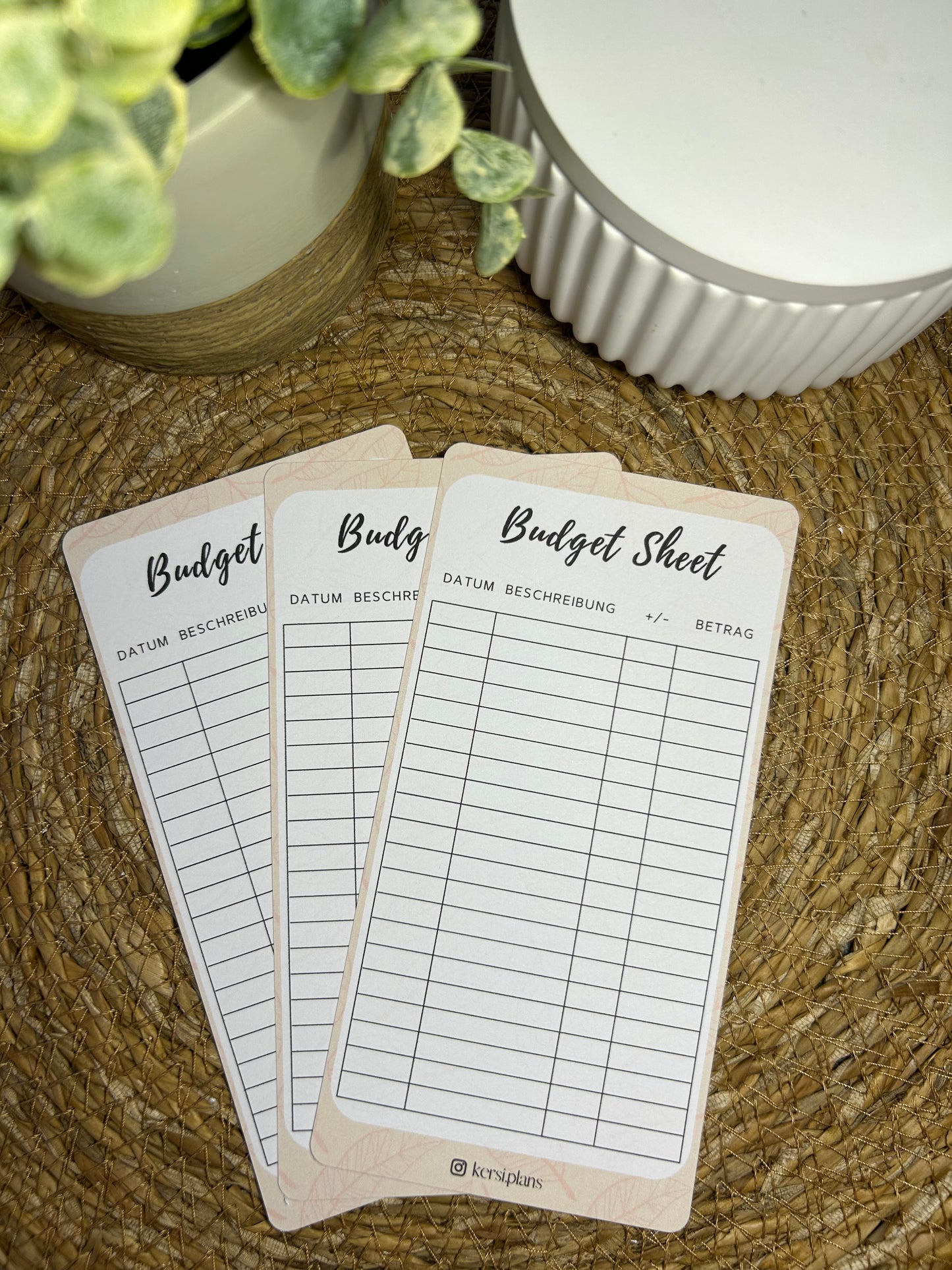 Budget Sheet A6 für Budget Binder – Design 47