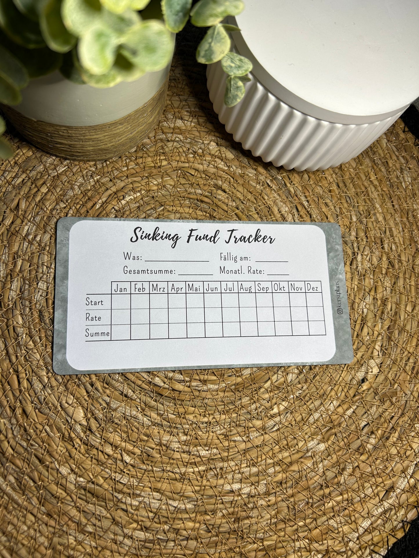 Set A6 für Budget Binder – Design 08 - (10 Dashboards + 10 Budget Sheets + 10 Sinking Fund Tracker)