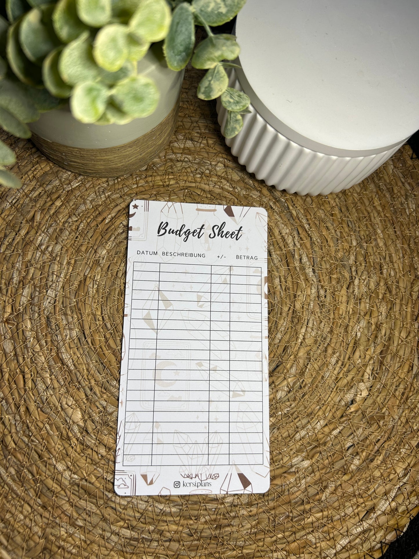 Set A6 für Budget Binder – Design 22 - (10 Dashboards + 10 Budget Sheets + 10 Sinking Fund Tracker)