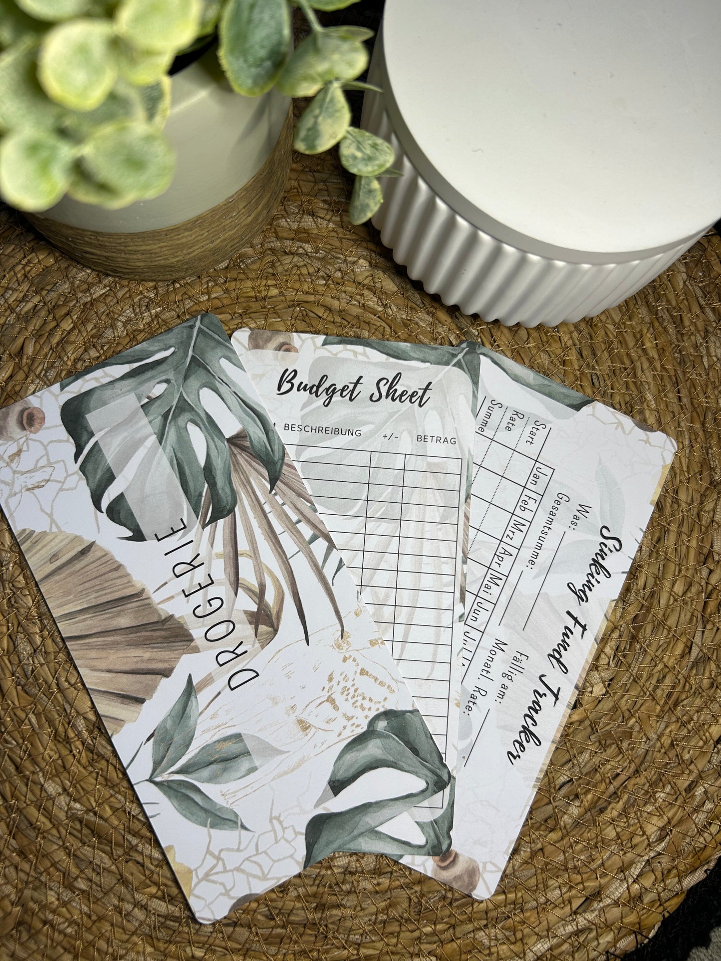 Set A6 für Budget Binder – Design 11 - (10 Dashboards + 10 Budget Sheets + 10 Sinking Fund Tracker)