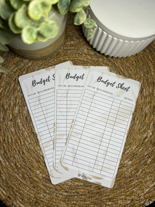 Budget Sheet A6 für Budget Binder – Design 28